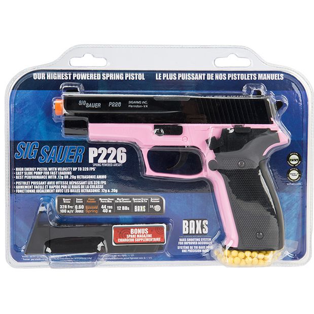 Fps Sig Sauer P Licensed Pink Spring Airsoft Pistol Hand Gun